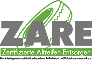 Bender Reifen Recycling - ZARE Zertifizierte Altreifenentsorgung Logo